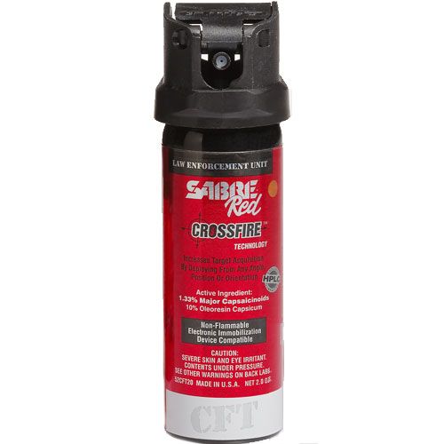 Sabre Red 1.33% MC 2.0 oz MK-3.5 Crossfire Stream, ASTM E3215-19
