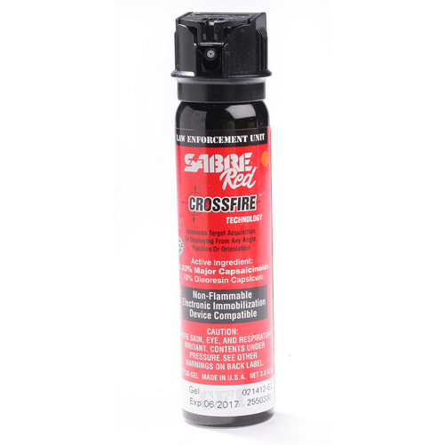 Sabre Red 1.33% MC 3.0 oz MK-4 Crossfire Gel, ASTM E3215-19