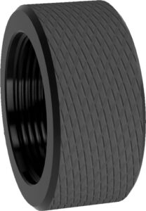 Yankee Hill Machine Victra-12 Thread Protector, Hard Anodized Aluminum