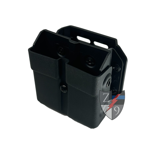 Zero9 Rifle/Pistol Combo Mag Case, Traditional Orientation Glock 9/40, Black, Molle-Loks