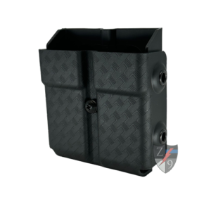 Zero9 Traditional 9/40 Double Mag Case for Non-Glock Pistols, Basketweave, Molle-Lok