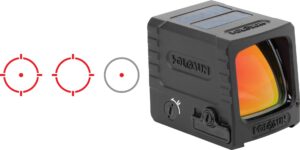 Holosun AEMS-MACRO Enclosed Pistol Red Dot, Red Multi-Reticle