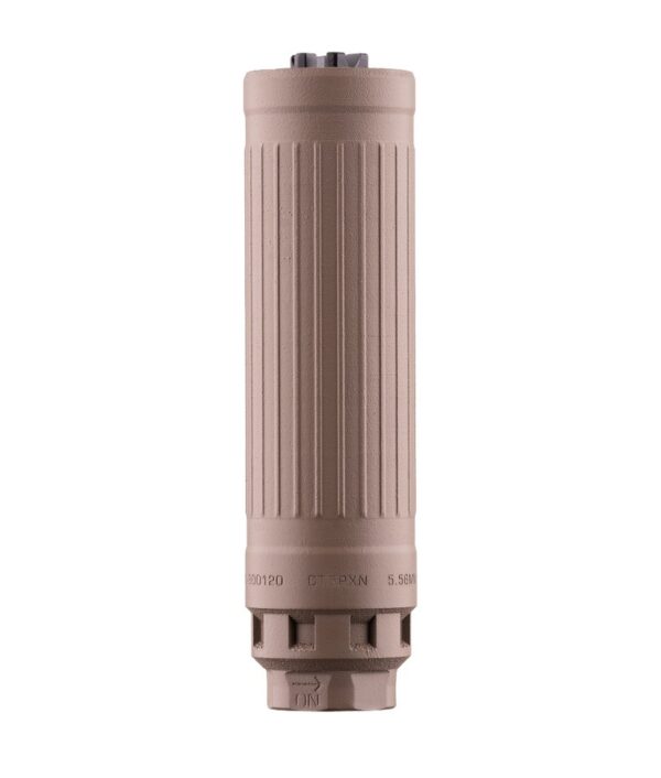Dead Air CT5P Patrol Suppressor, FDE, Xeno Quick-Detach Mount