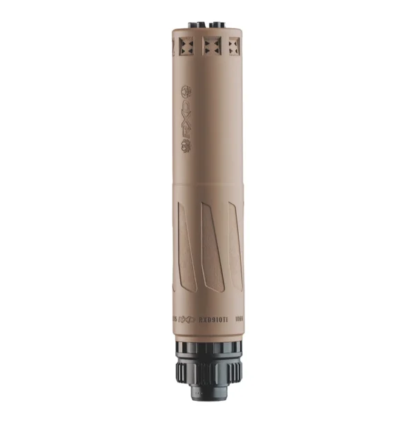 Dead Air RXD910Ti 9mm/10mm Titanium Suppressor, FDE Cerakote