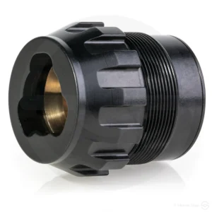 Dead Air P-Series 3-Lug Adapter, Black Nitride Stainless Steel