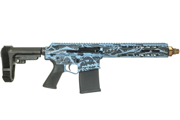 Genesis Arms Gen-12 Tiger Stripe SBM 10.5-Inch, Blue Tiger