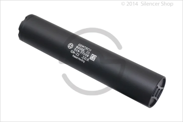 Gemtech GM-22 Black .22 LR Suppressor with 1/2x28 Thread