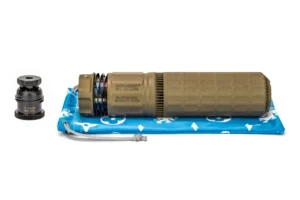 Griffin Armament Dual-Lok HRT-556 AM 5.56mm Suppressor, FDE
