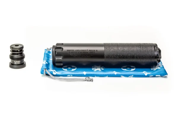 Griffin Armament Recce 5 AM Suppressor, 5.56mm Taper Mount, Black
