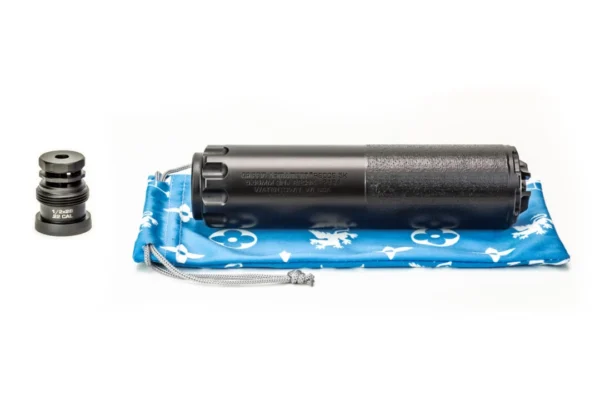 Griffin Armament Recce 5K AM 5.56mm Suppressor, Taper Mount-RI, Black