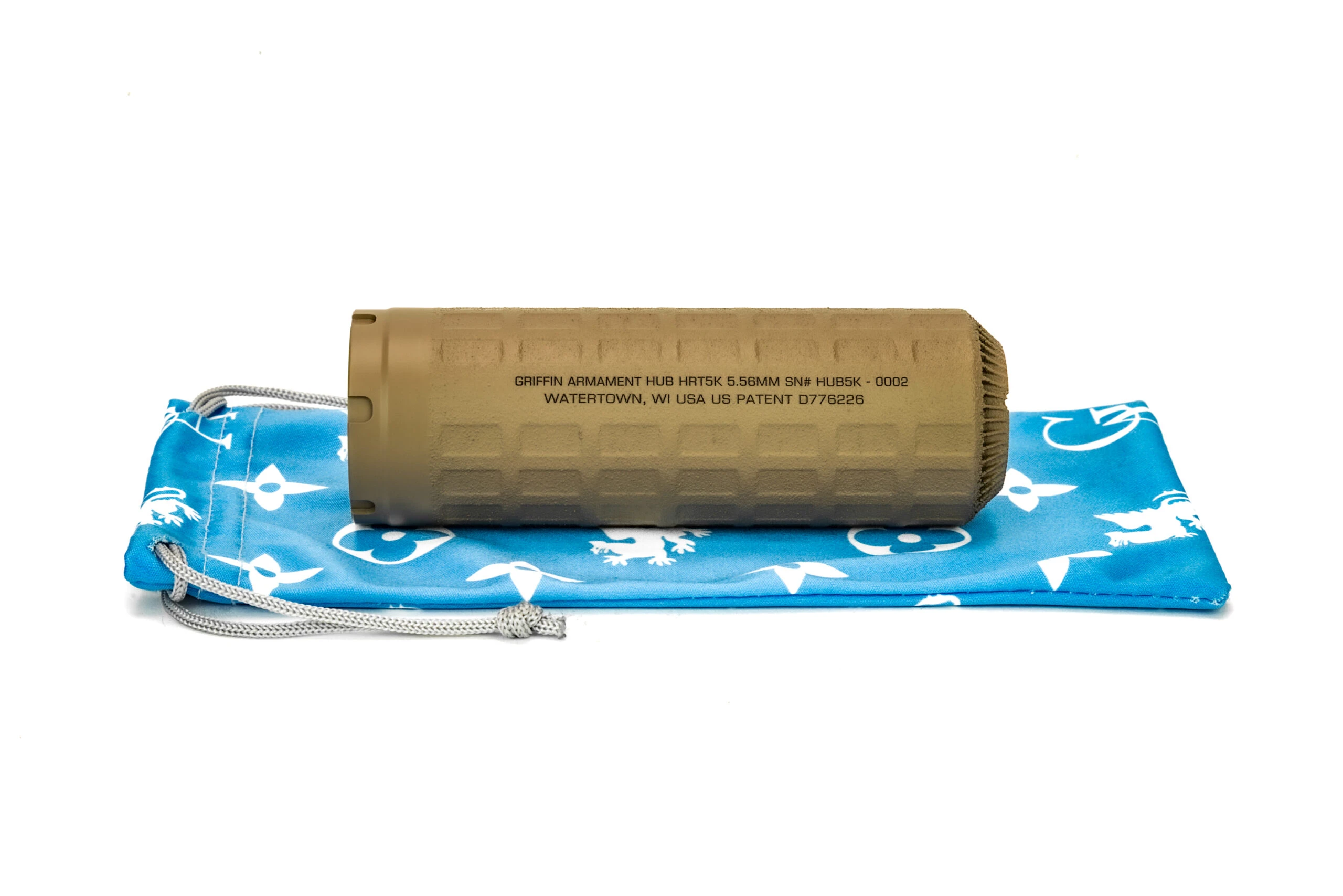 Griffin HRT-5K AM HUB 5.56 Suppressor, Flat Dark Earth - Griffin Armament