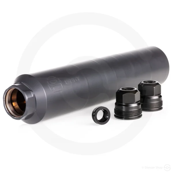 Gunwerks 8IGHT Suppressor, 6.5mm to .30 Caliber, Stainless