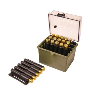 Berry's Safari 20-Round Large Magnum Ammo Box, Clear/Olive
