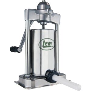 LEM MightyBite 15 lb Vertical Sausage Stuffer, Plastic Tubes