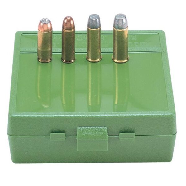MTM P-64 Handgun Ammo Box for .50 AE and .480 Ruger, Green