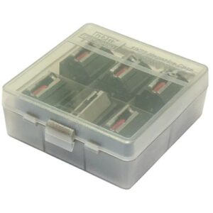 MTM 10/22 Rotary Magazine Case, Holds Six Magazines, Clear Smoke