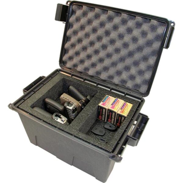 MTM Tactical Pistol Case for 4 Handguns, Dark Earth