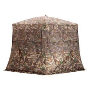 Rhino Blinds Low Hub See-Through Blind, Mossy Oak Country