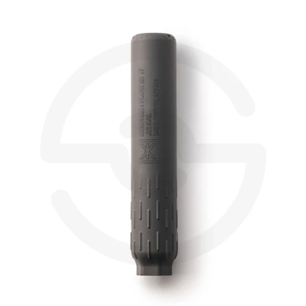 HUXWRX Flow 22 Ti Black Cerakote Rimfire Suppressor, 1/2x28