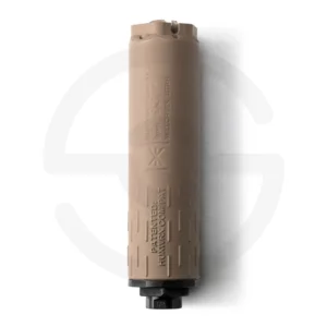 HUXWRX Flow 9k Ti 9mm Titanium Suppressor, FDE Cerakote