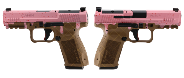Canik METE SF One Series 9mm Pistol, Strawberry, 4.19-Inch, 15-Round