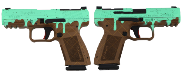Canik METE SF One Series 9mm Pistol, Mint Chocolate Chip, 4.19-Inch, 15-Round