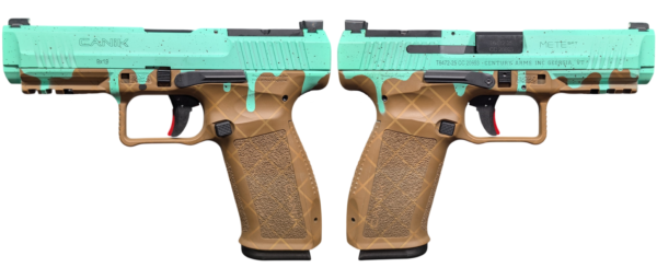 Canik METE SFT One Series 9mm Pistol, Mint Chocolate Chip, 4.46-Inch, 18-Round