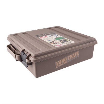 MTM Ammo Crate Utility Box, 4.5-Inch Interior, Dark Earth