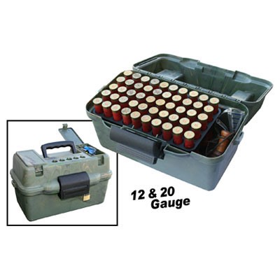 MTM Case-Gard Deluxe 100-Round Shotshell Case, 12 and 20 Gauge, Camo