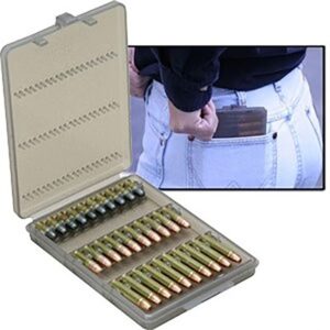 MTM 30 Round Ammo Wallet, .22 LR .17 HMR .17 Mach 2, Clear Smoke