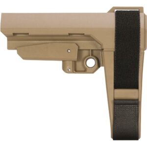 SBA3 5 POSITION ADJUSTABLE PISTOL STABILIZING BRACE FDE