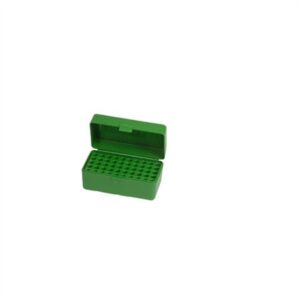 MTM Case-Gard Flip-Top Rifle Ammo Box, 50 Round, 22 Hornet, Green