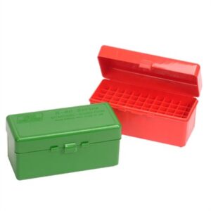 MTM Case-Gard Flip-Top Rifle Ammo Box, 60 Round, 219 Zipper to 7.62x39 Russian, Red