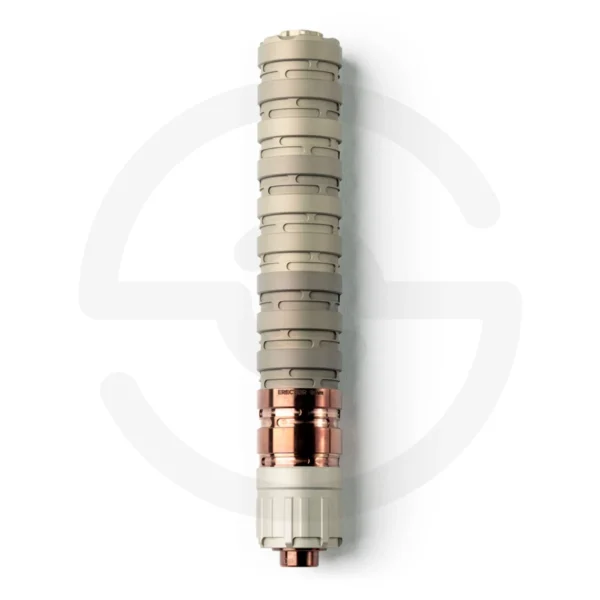 Q Erect9R 9mm Modular Suppressor, Clear Anodize