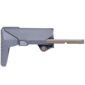 Q LLC Shorty Stock, Gray, 2-Position AR/M4