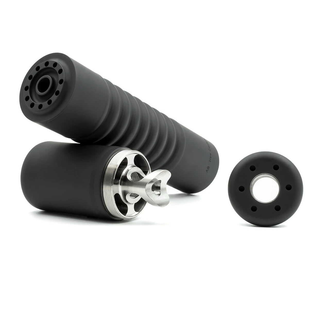 AB Suppressor Raptor 8 .375 Multi-Caliber Titanium Suppressor - AB Suppressor