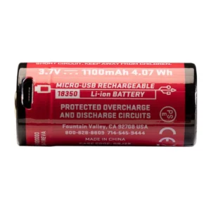 SureFire 18350 Micro-USB Lithium-Ion Rechargeable Battery
