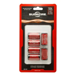 SureFire 123A Lithium Batteries, 6-Pack with Clamshell Holder